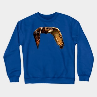 Owl in Flight Eurasian Owl Crewneck Sweatshirt